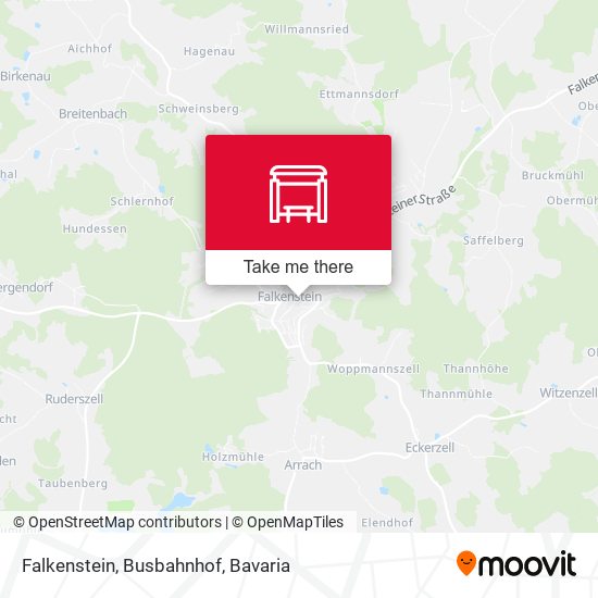 Falkenstein, Busbahnhof map