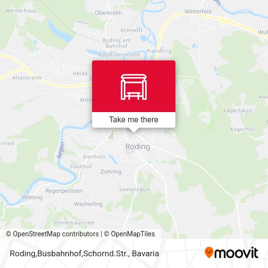 Roding,Busbahnhof,Schornd.Str. map