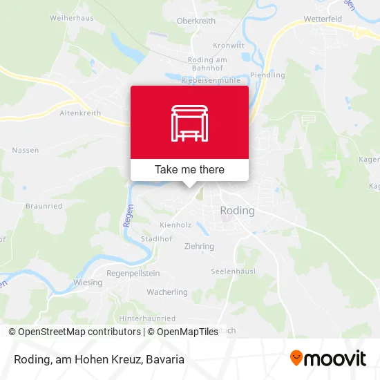 Карта Roding, am Hohen Kreuz