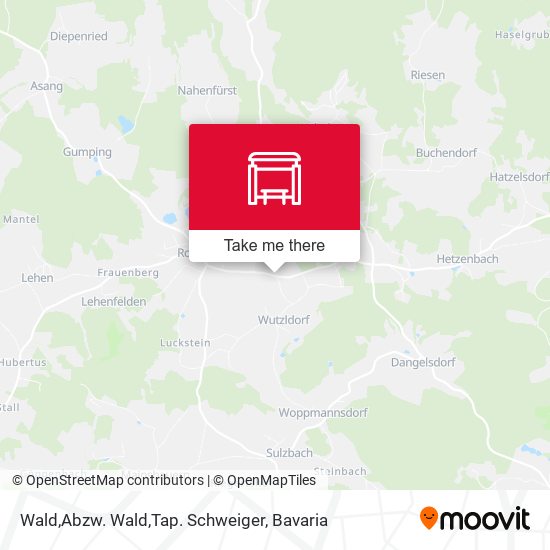 Wald,Abzw. Wald,Tap. Schweiger map