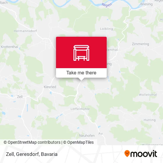 Карта Zell, Geresdorf