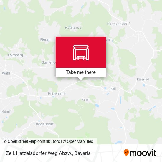 Zell, Hatzelsdorfer Weg Abzw. map