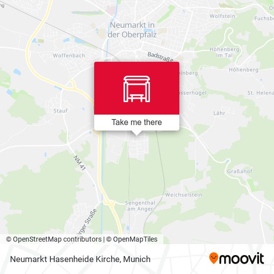 Neumarkt Hasenheide Kirche map
