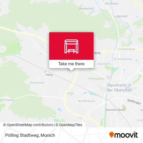 Карта Pölling Stadtweg