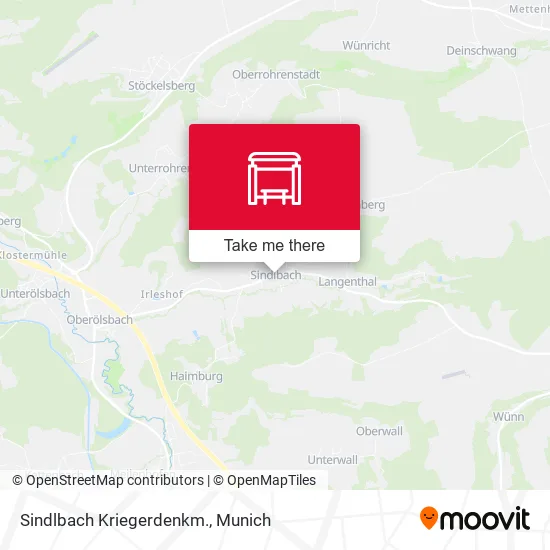 Карта Sindlbach Kriegerdenkm.