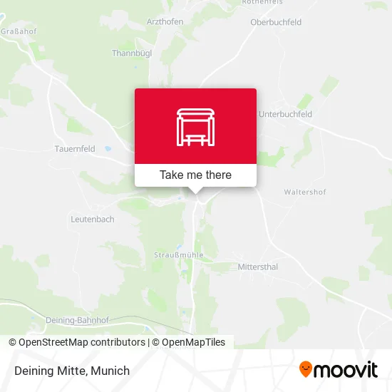 Карта Deining Mitte