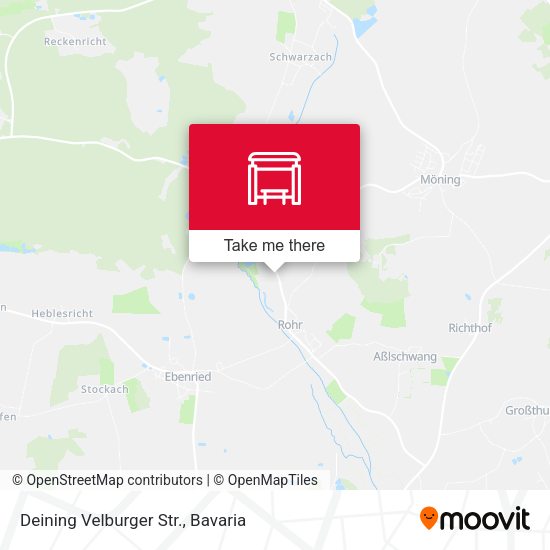 Карта Deining Velburger Str.