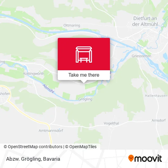 Карта Abzw. Grögling