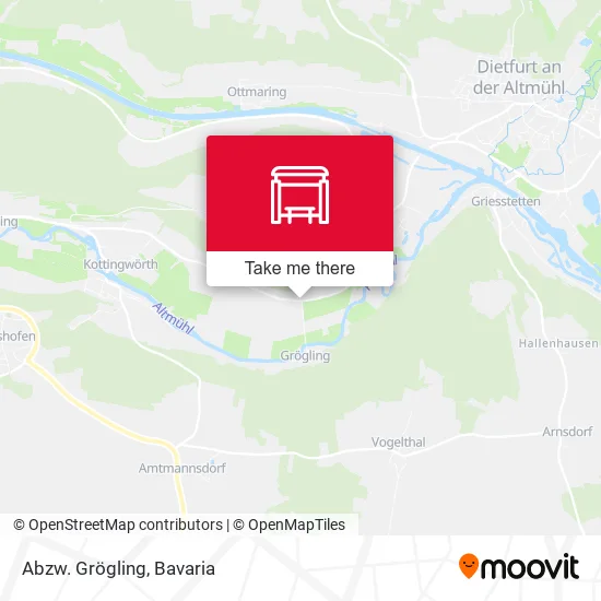 Карта Abzw. Grögling