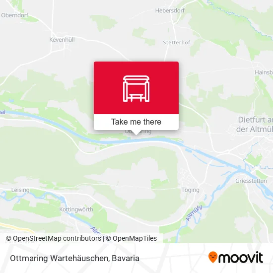 Карта Ottmaring Wartehäuschen