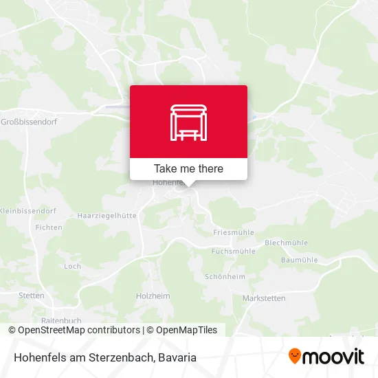 Карта Hohenfels am Sterzenbach