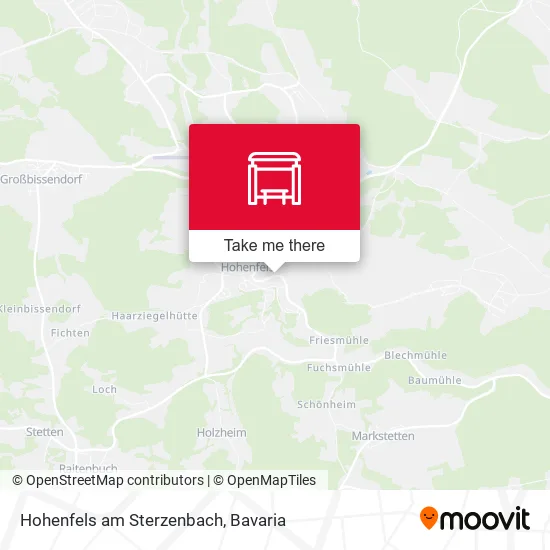 Карта Hohenfels am Sterzenbach
