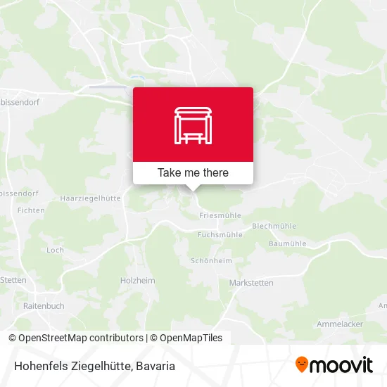 Карта Hohenfels Ziegelhütte