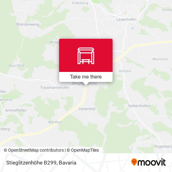 Stieglitzenhöhe B299 map