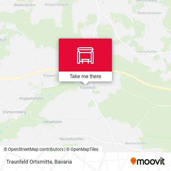 Карта Traunfeld Ortsmitte