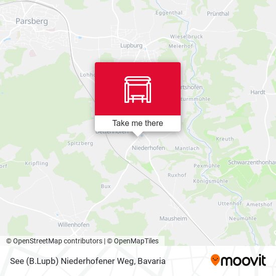 See (B.Lupb) Niederhofener Weg map