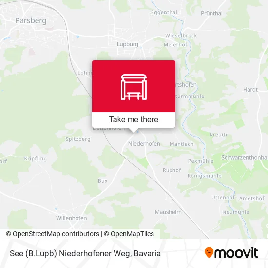 Карта See (B.Lupb) Niederhofener Weg