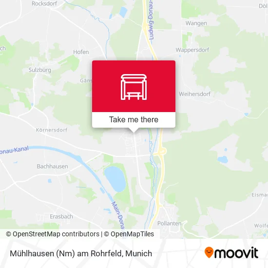 Карта Mühlhausen (Nm) am Rohrfeld