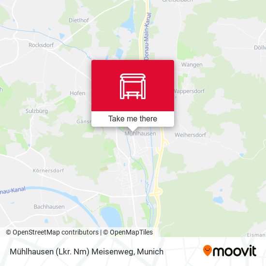 Mühlhausen (Lkr. Nm) Meisenweg map