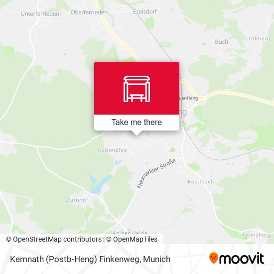 Kemnath (Postb-Heng) Finkenweg map