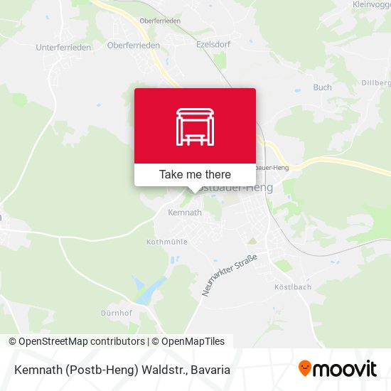 Карта Kemnath (Postb-Heng) Waldstr.
