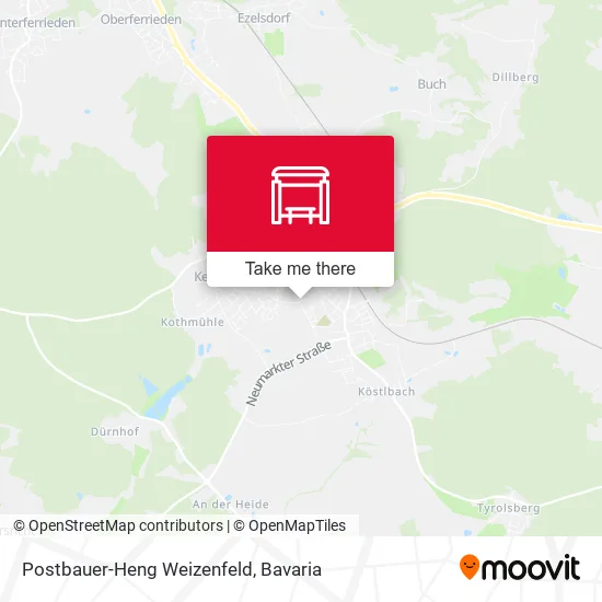 Карта Postbauer-Heng Weizenfeld