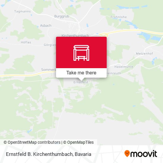 Ernstfeld B. Kirchenthumbach map