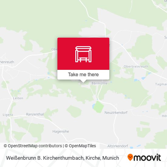 Weißenbrunn B. Kirchenthumbach, Kirche map