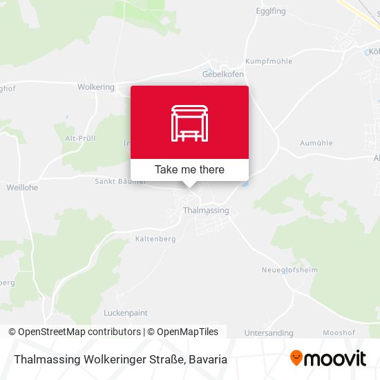 Thalmassing Wolkeringer Straße map