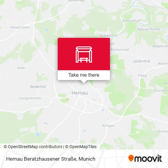 Карта Hemau Beratzhausener Straße