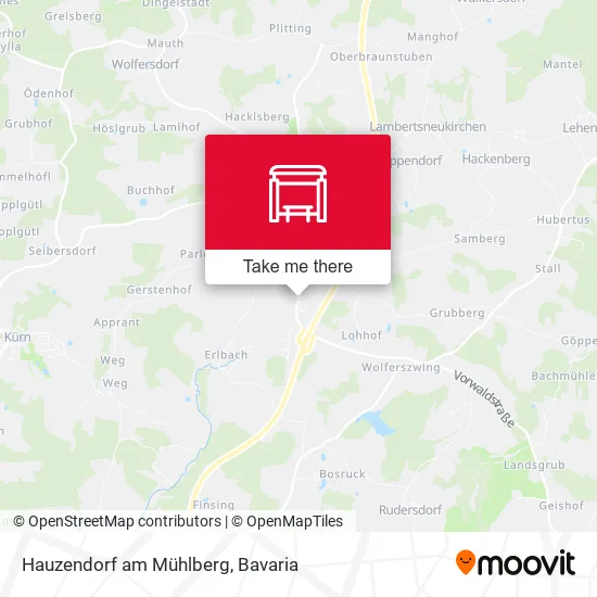 Карта Hauzendorf am Mühlberg