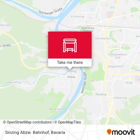 Карта Sinzing Abzw. Bahnhof