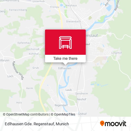 Edlhausen Gde. Regenstauf map