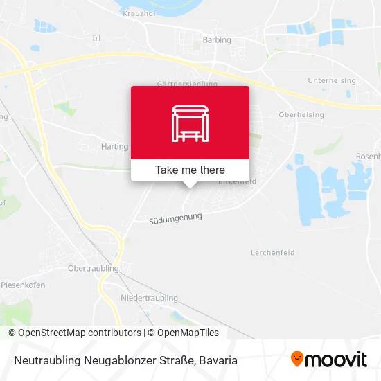 Карта Neutraubling Neugablonzer Straße
