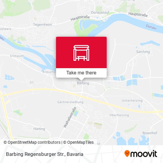 Barbing Regensburger Str. map