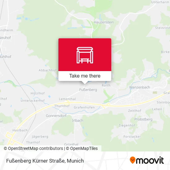 Карта Fußenberg Kürner Straße