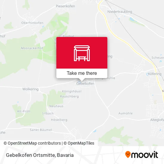 Карта Gebelkofen Ortsmitte