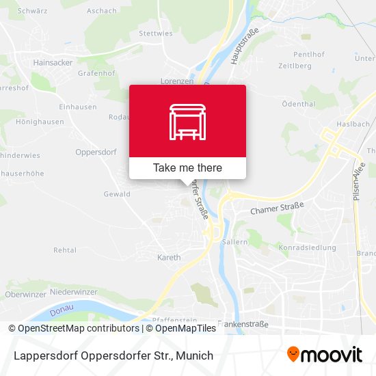 Lappersdorf Oppersdorfer Str. map