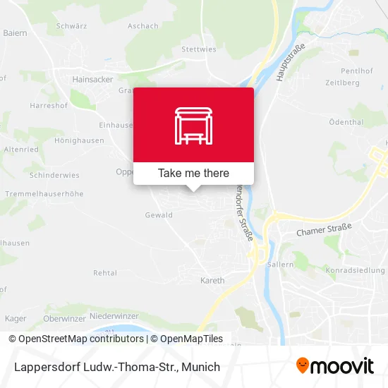 Карта Lappersdorf Ludw.-Thoma-Str.