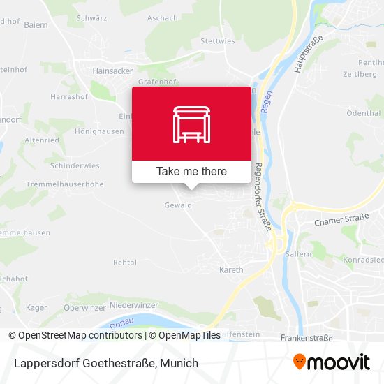 Lappersdorf Goethestraße map