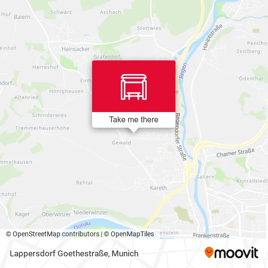 Карта Lappersdorf Goethestraße