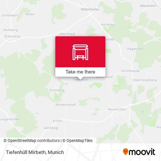 Tiefenhüll Mirbeth map