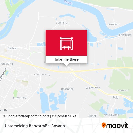 Unterheising Benzstraße map