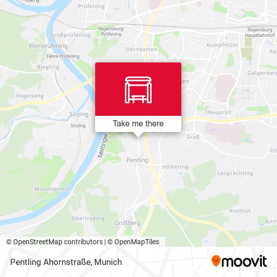 Pentling Ahornstraße map