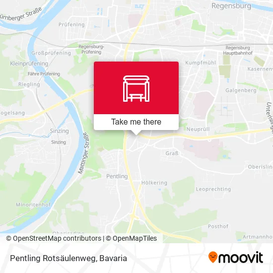Карта Pentling Rotsäulenweg