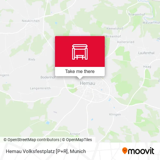 Карта Hemau Volksfestplatz [P+R]