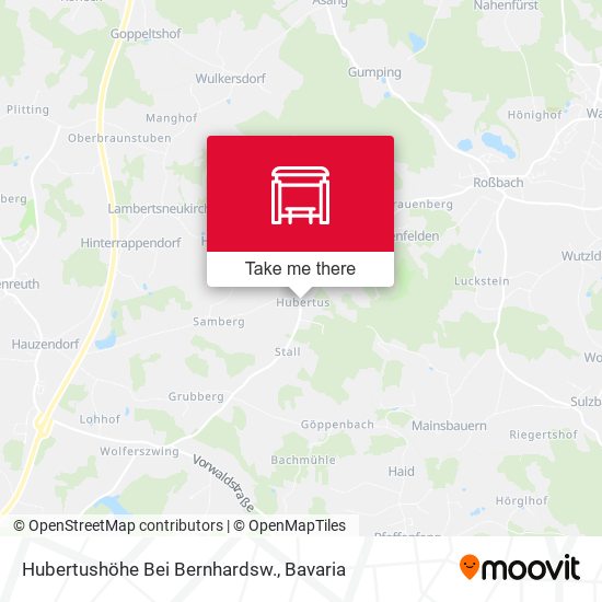 Hubertushöhe Bei Bernhardsw. map