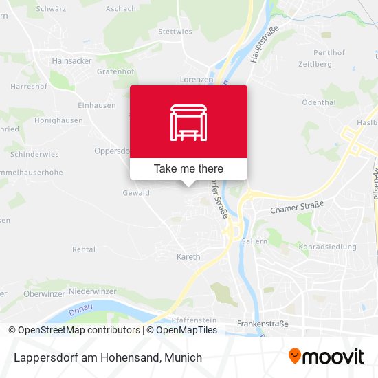 Lappersdorf am Hohensand map