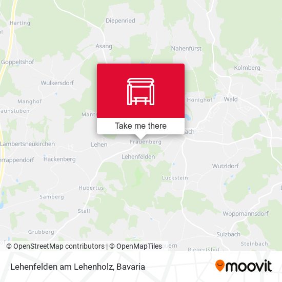 Lehenfelden am Lehenholz map