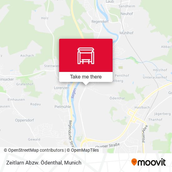 Zeitlarn Abzw. Ödenthal map